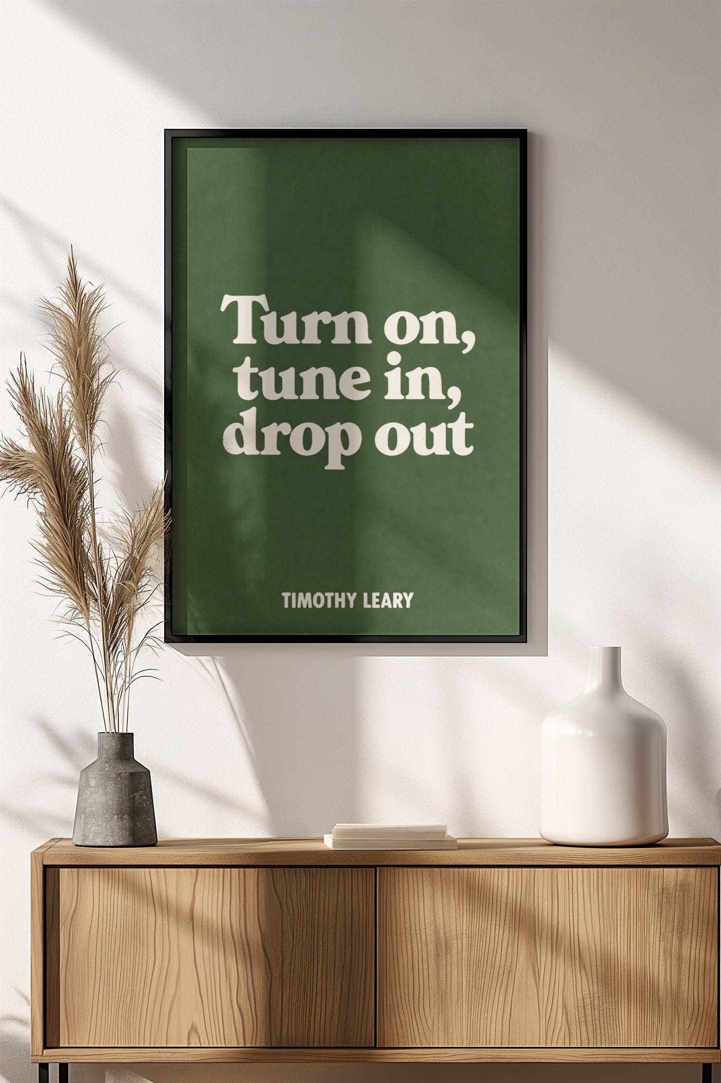 Turn On Poster - Retro Quote Art