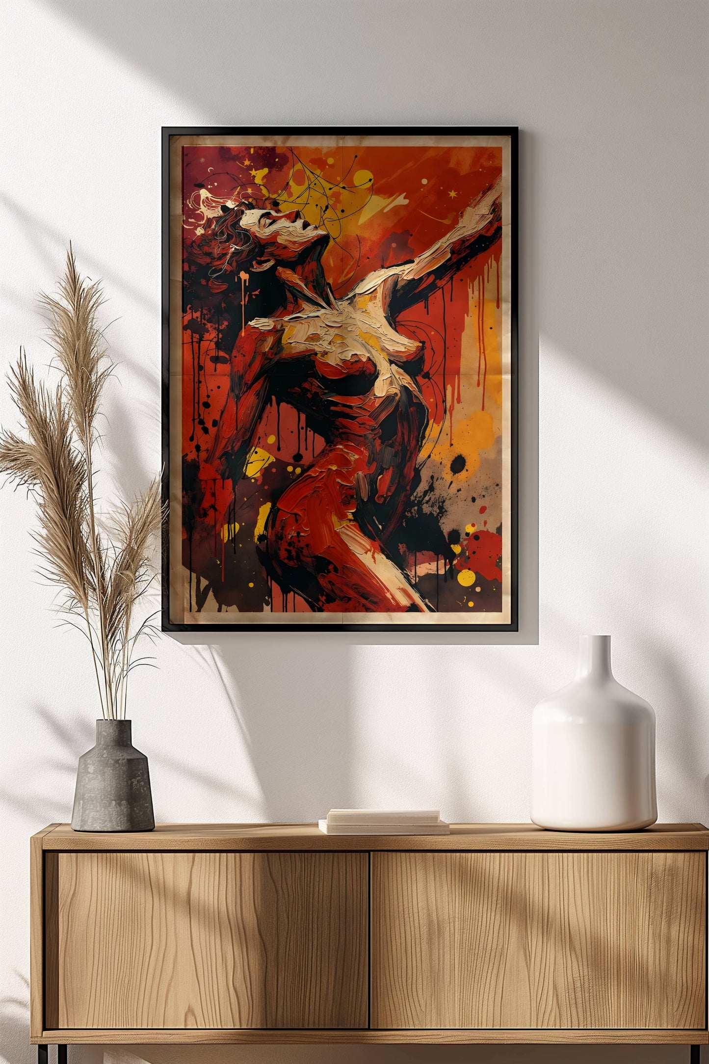 Freedom Poster - Retro Expressive Body Art