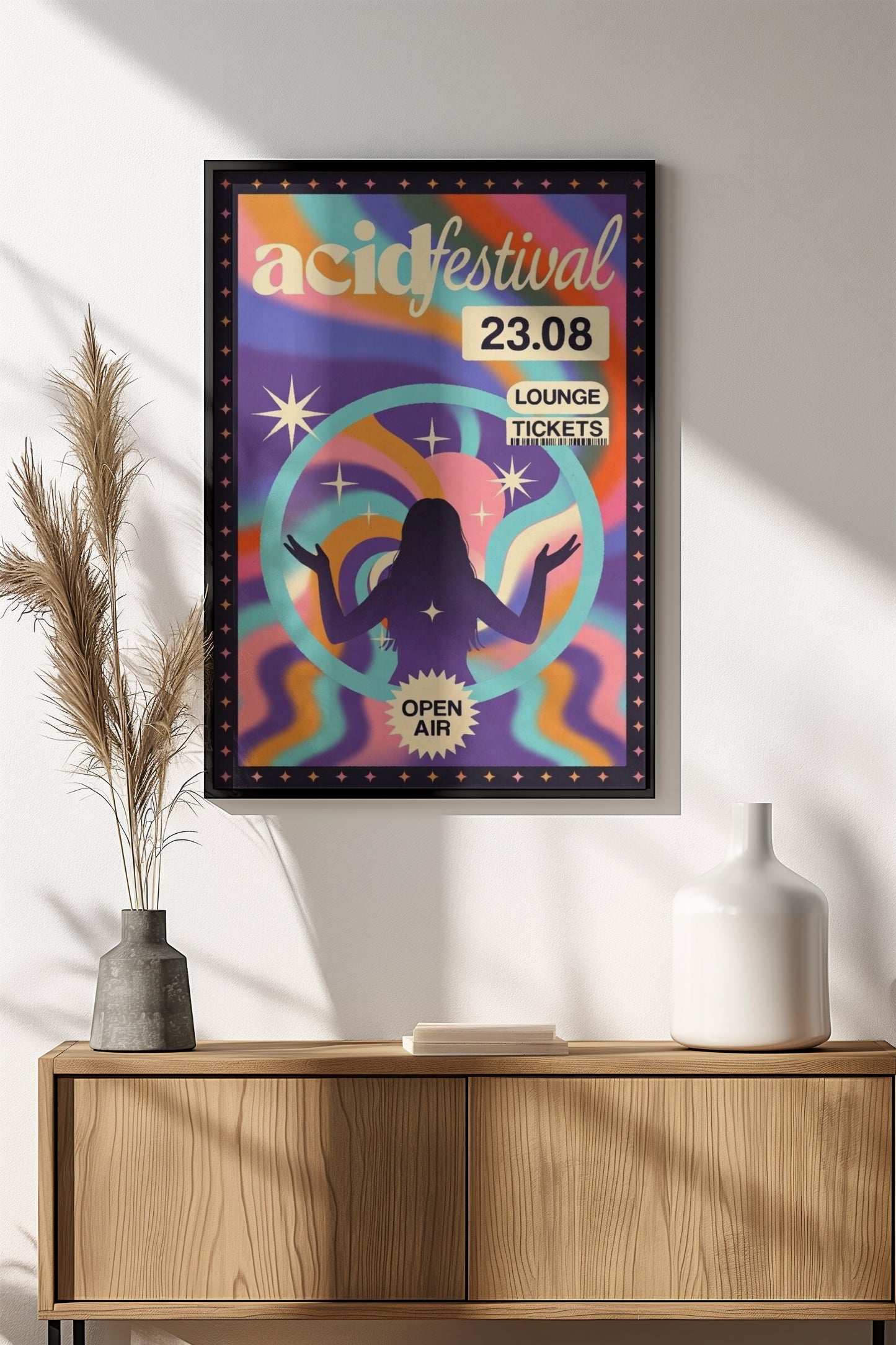 Festival Poster – Retro Party Art