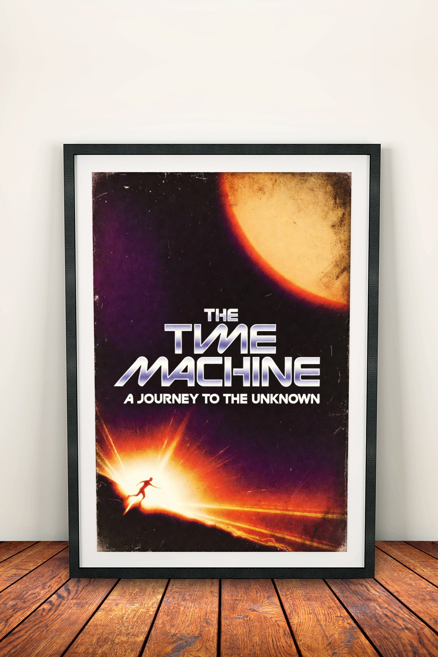The Time Machine: A Journey to the Unknown - Retro Vintage Sci-Fi Poster