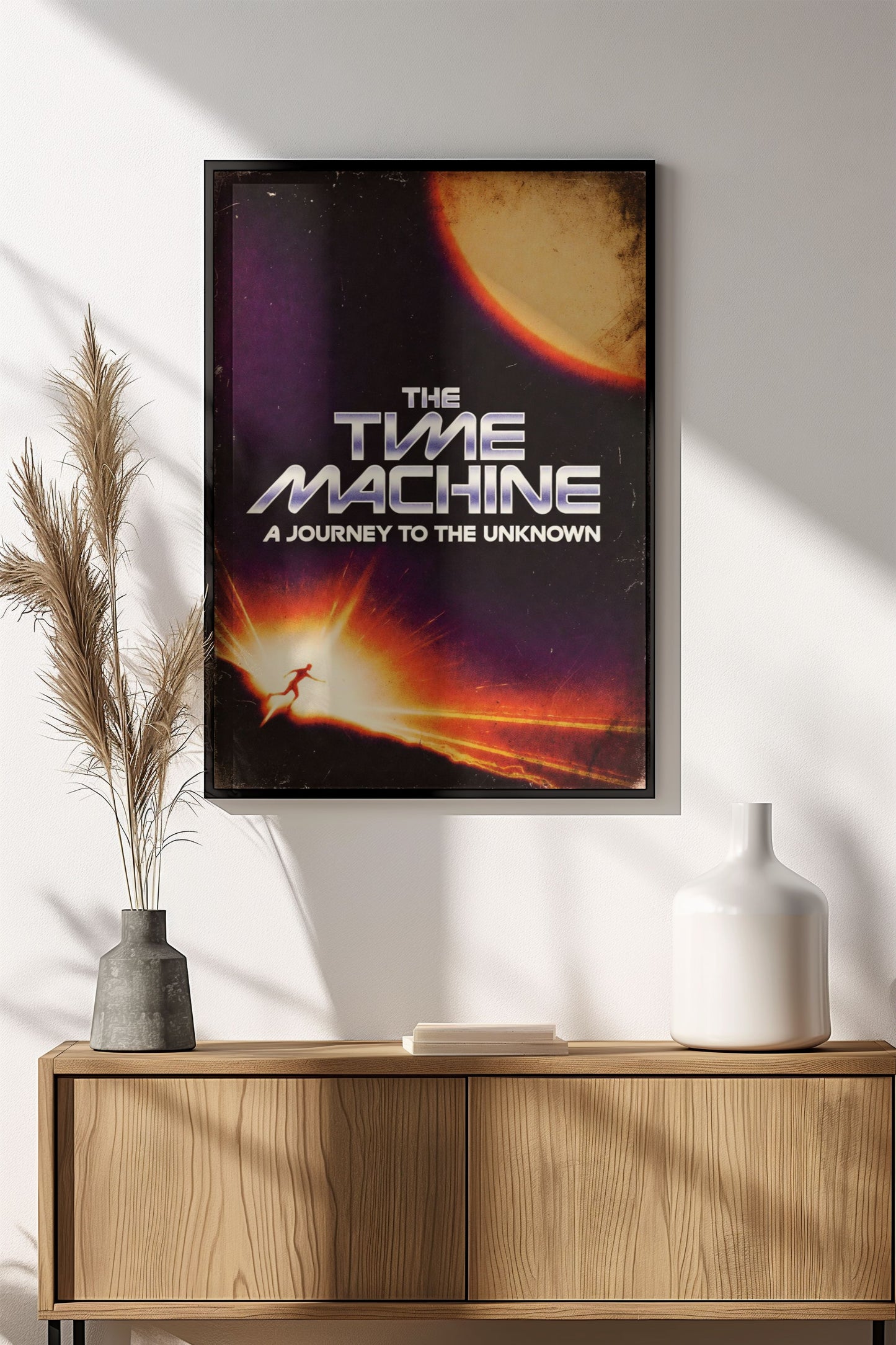 The Time Machine: A Journey to the Unknown - Retro Vintage Sci-Fi Poster
