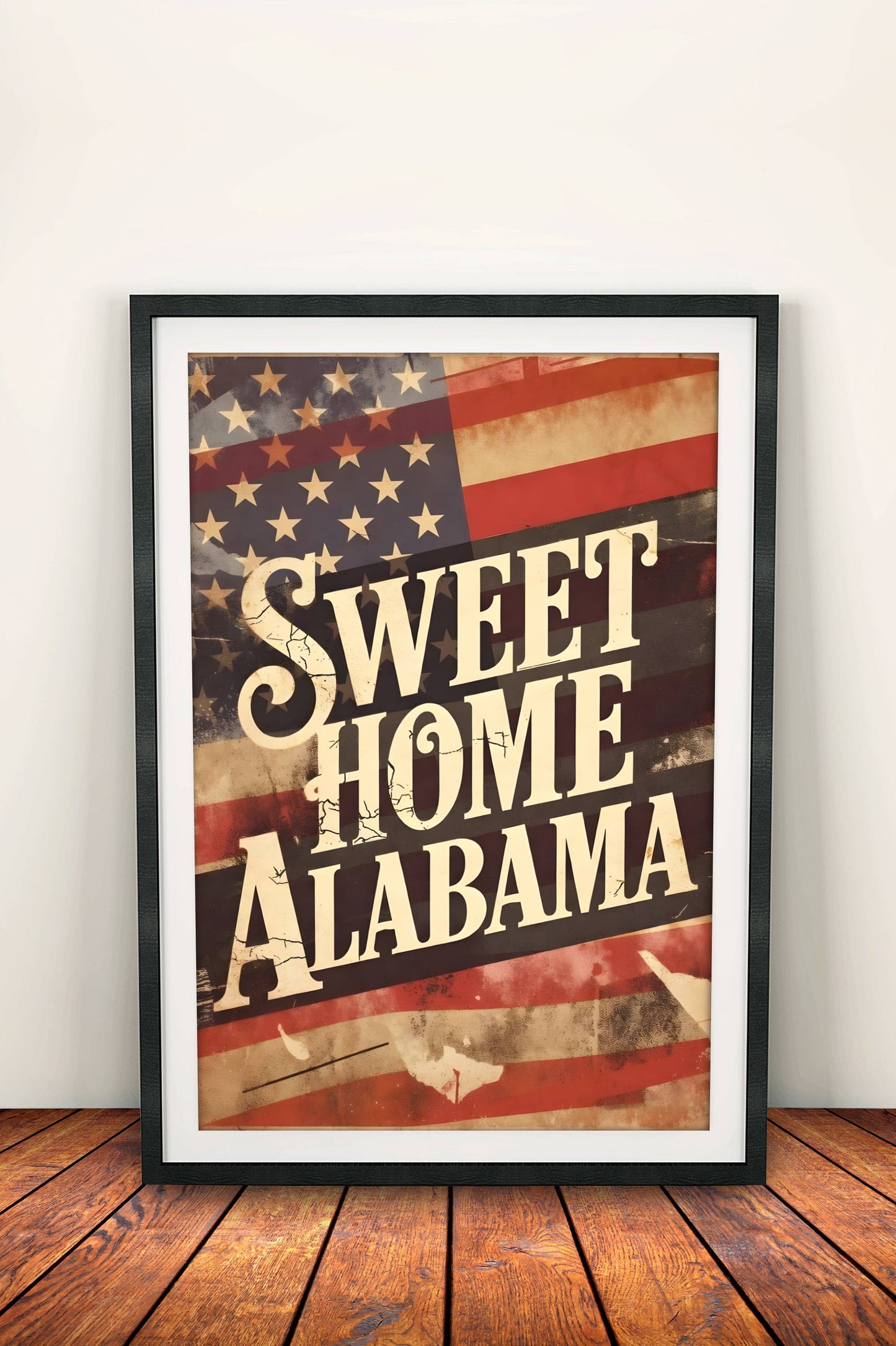 Sweet Home Alabama Poster - Retro American Pride Art