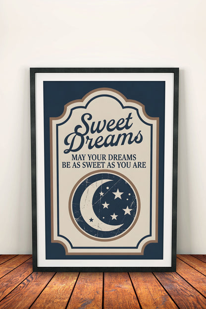 Sweet Dreams Vintage Poster