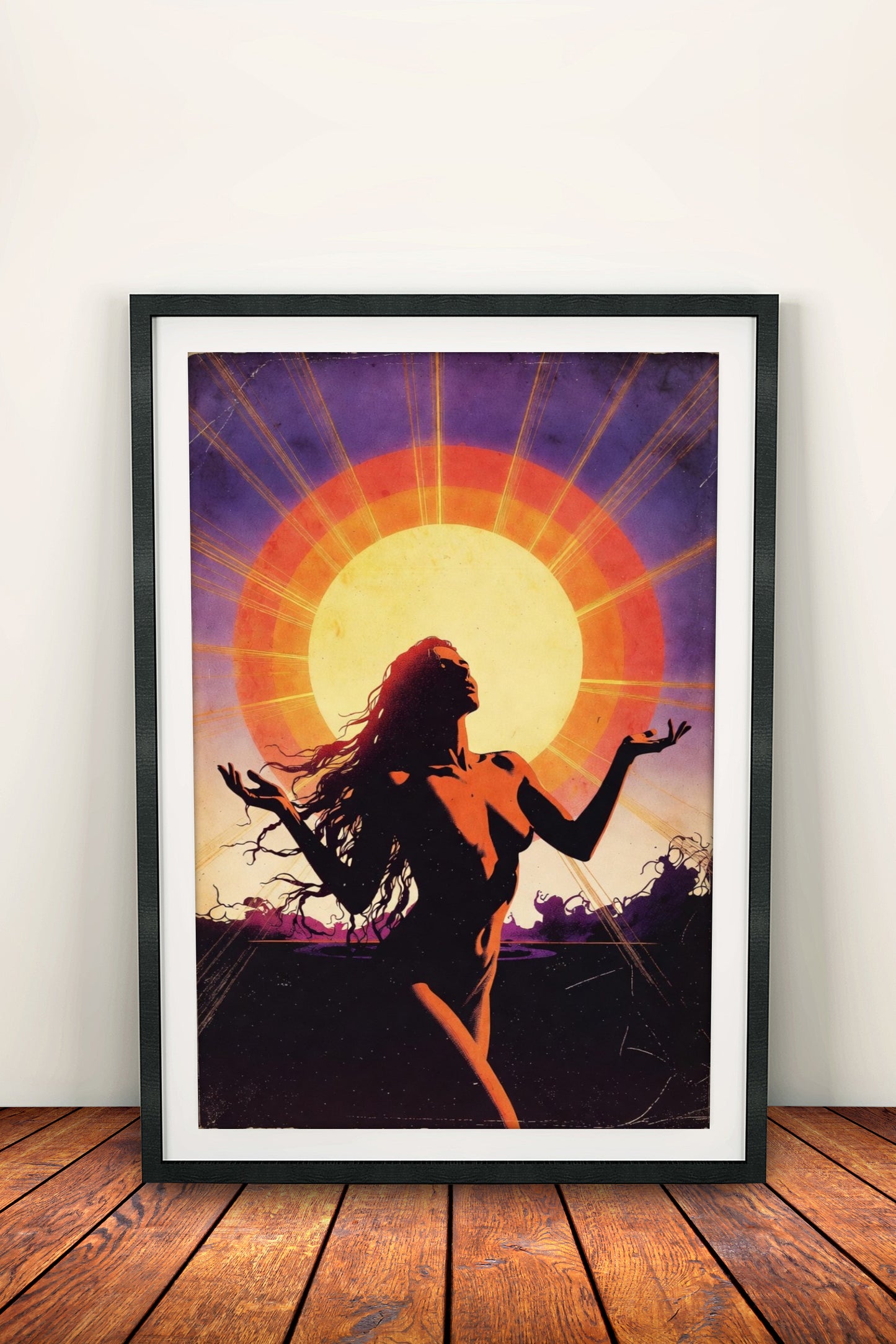 Sun Goddess Poster – Retro Freedom Art