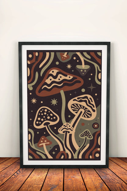 Nature Dream Poster - Retro Forest Art