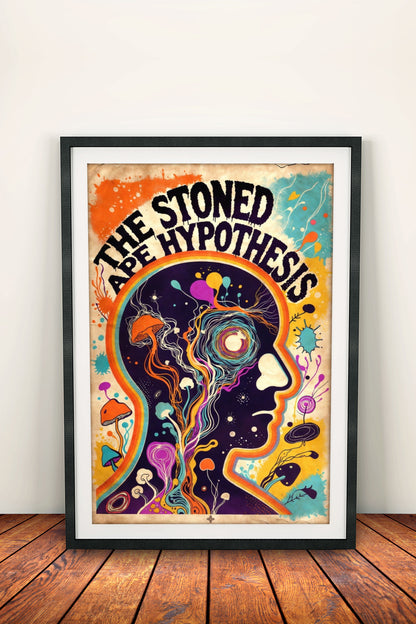 The Vibrant Ape Hypothesis Poster - Retro Mind Art