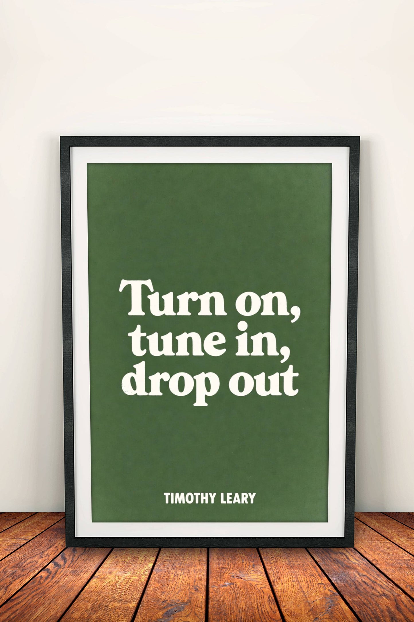 Turn On Poster - Retro Quote Art
