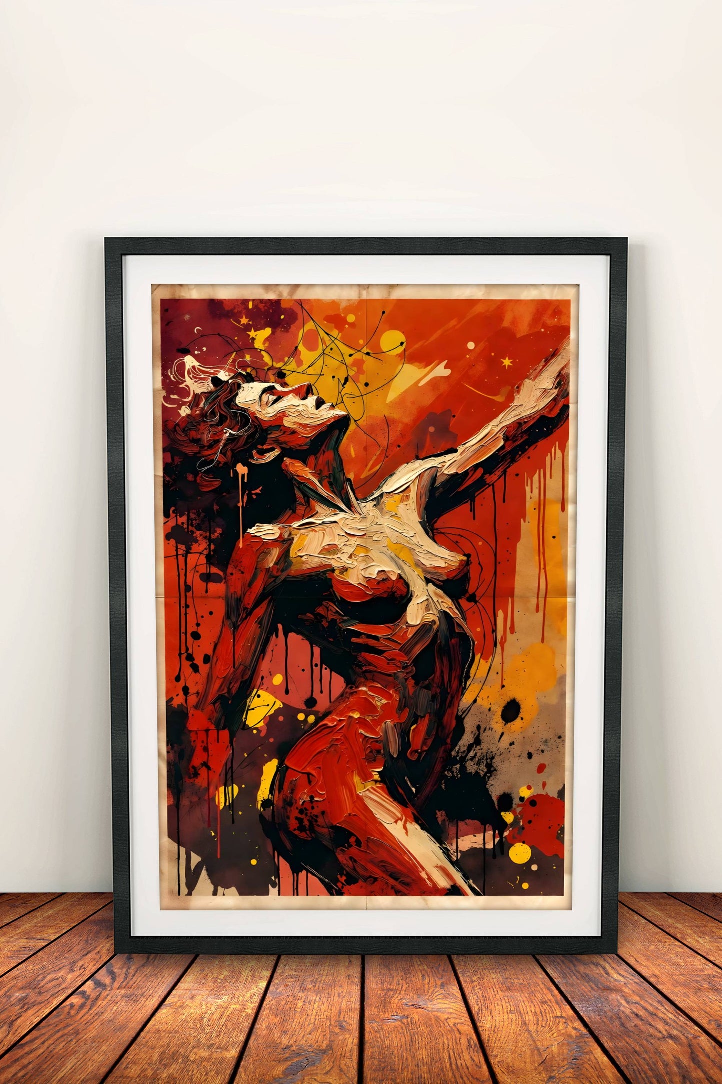 Freedom Poster - Retro Expressive Body Art