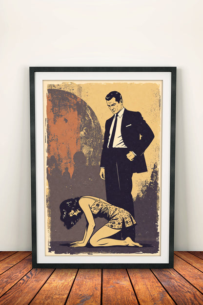 Retro Power Dynamic Poster – Vintage Dominance Art