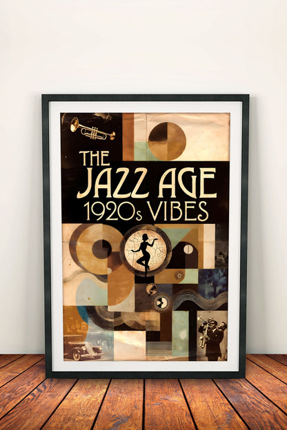 The Jazz Age 1920s Vibes - Vintage Poster