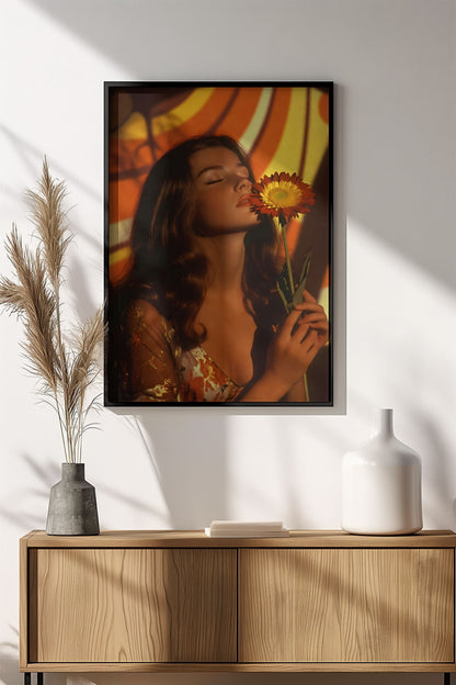 Flower Girl - Vintage 70s Poster