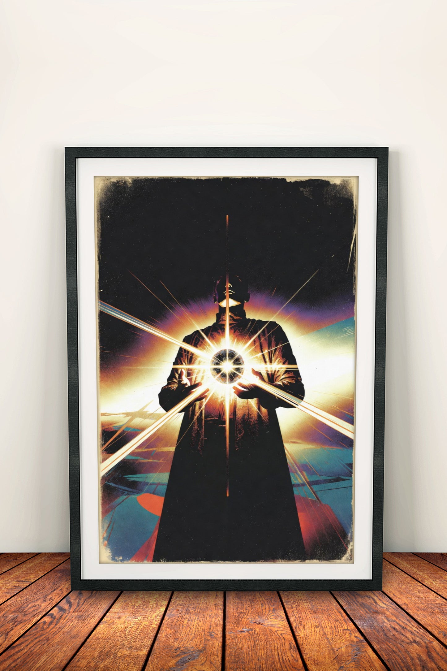 Mystic Energy Poster - Retro Cosmic Power Art