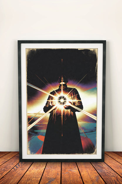 Mystic Energy Poster - Retro Cosmic Power Art