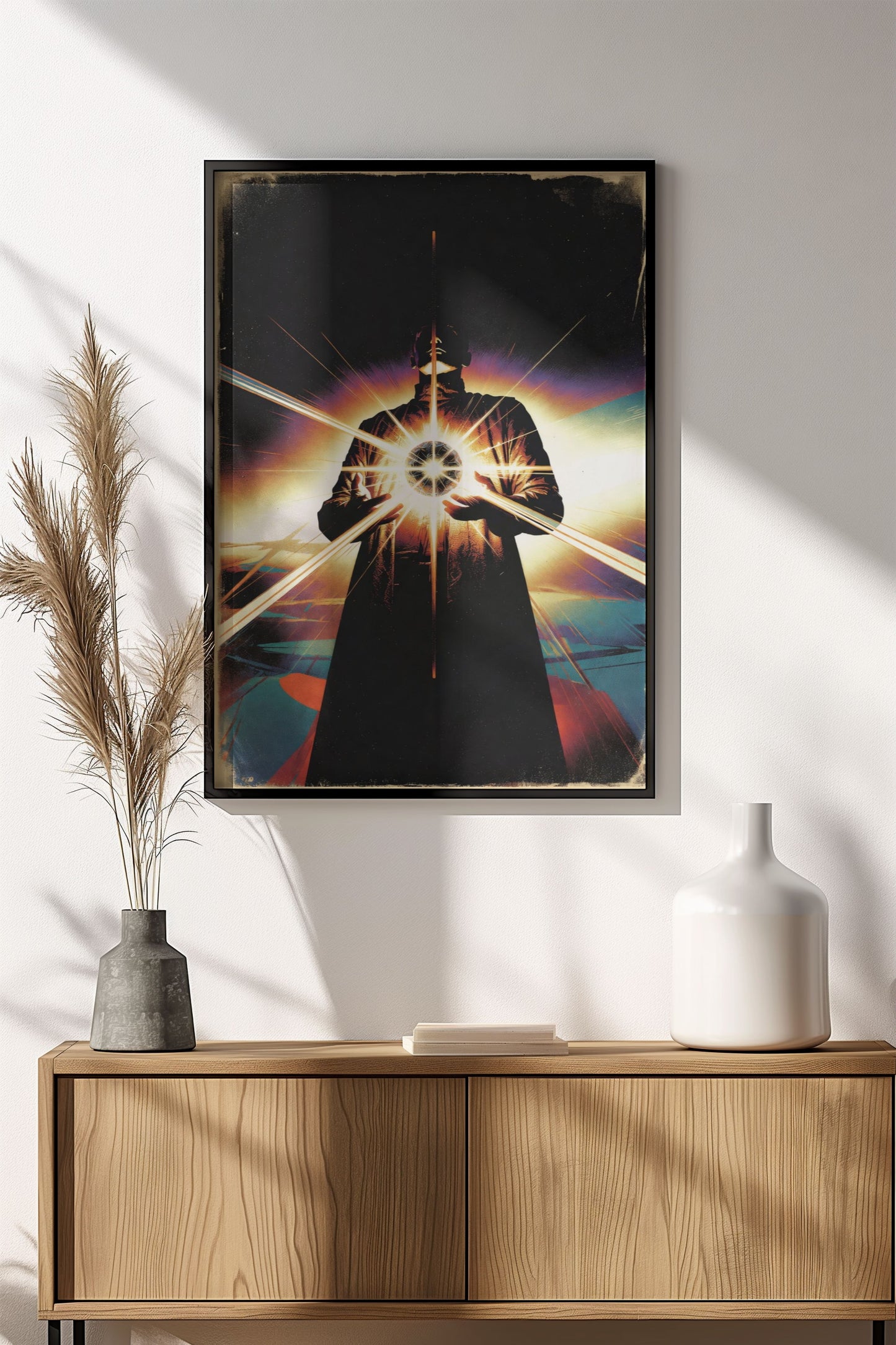 Mystic Energy Poster - Retro Cosmic Power Art
