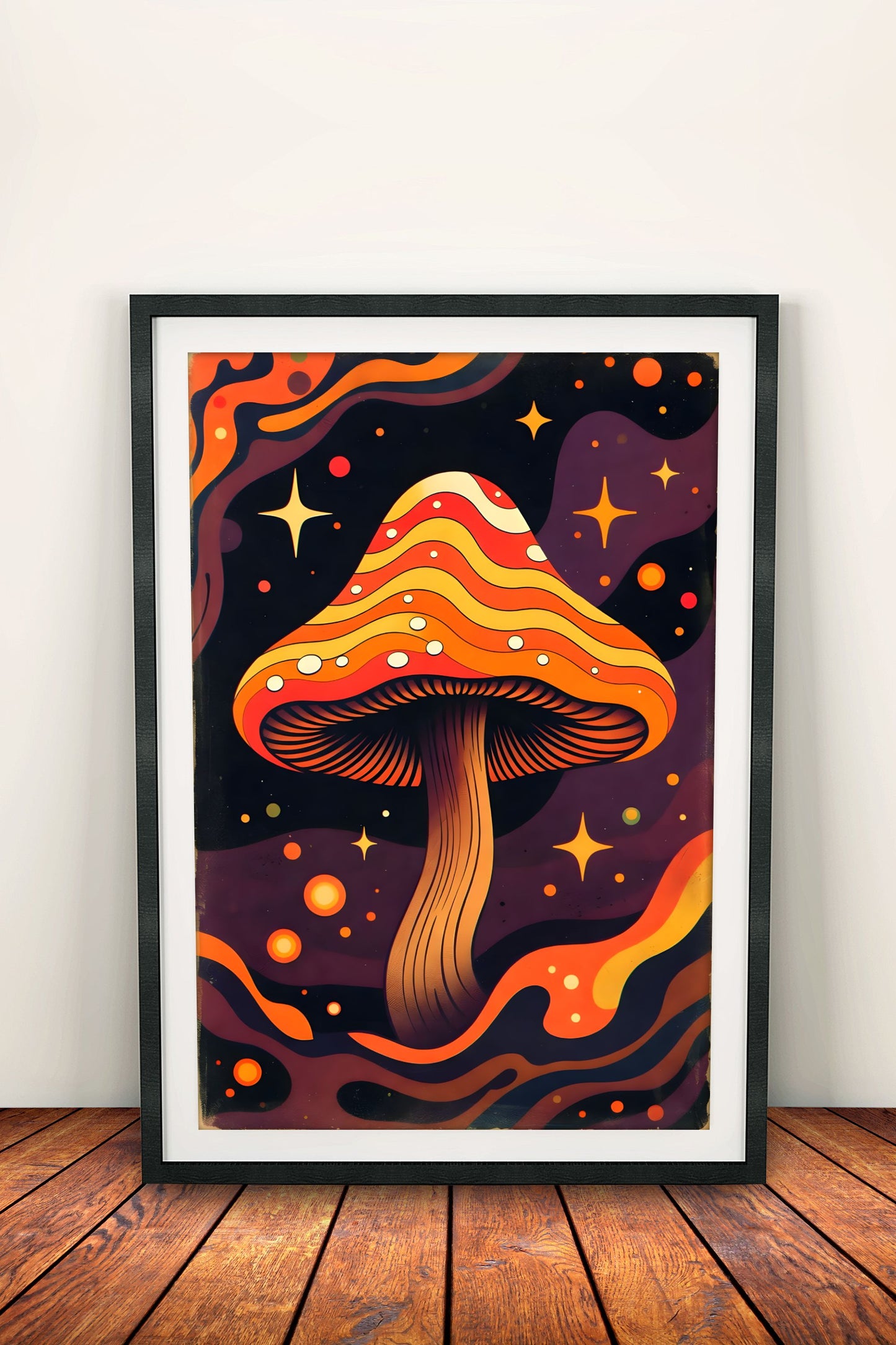 Colourful Nature Glow - Vintage Poster