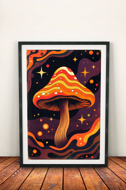 Colourful Nature Glow - Vintage Poster